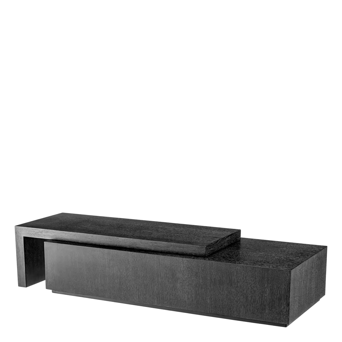 Coffee Table Salento Set Of 2 - Charcoal Grey Oak Veneer