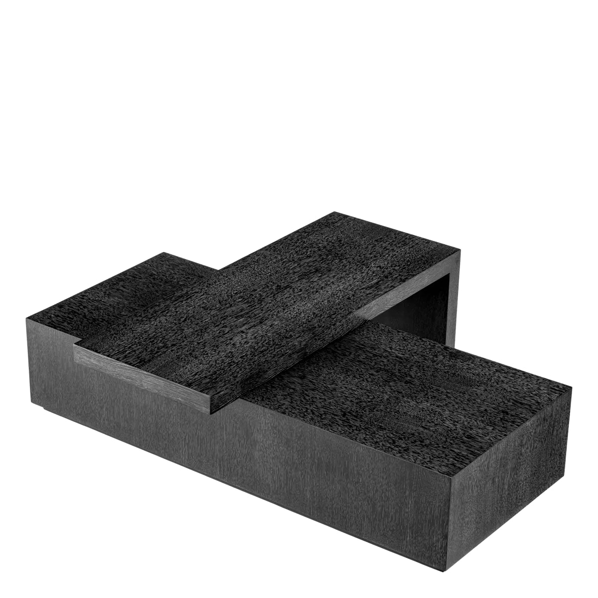 Coffee Table Salento Set Of 2 - Charcoal Grey Oak Veneer