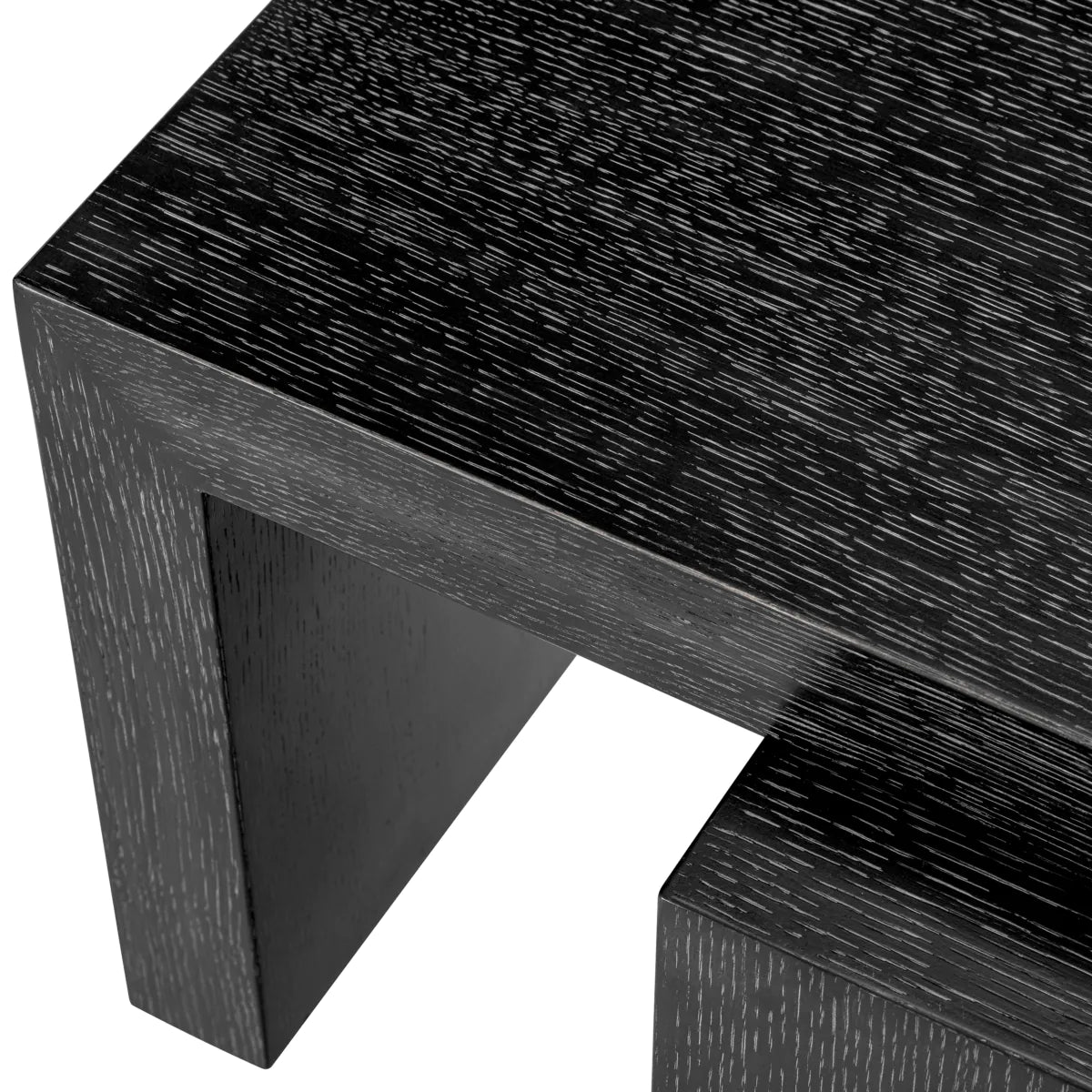 Coffee Table Salento Set Of 2 - Charcoal Grey Oak Veneer