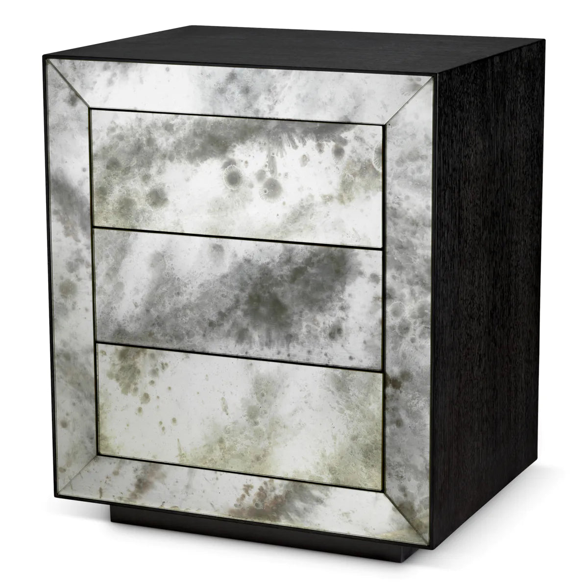 Nightstand Bogart - Charcoal Grey Oak Veneer