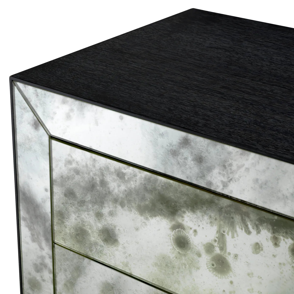 Nightstand Bogart - Charcoal Grey Oak Veneer