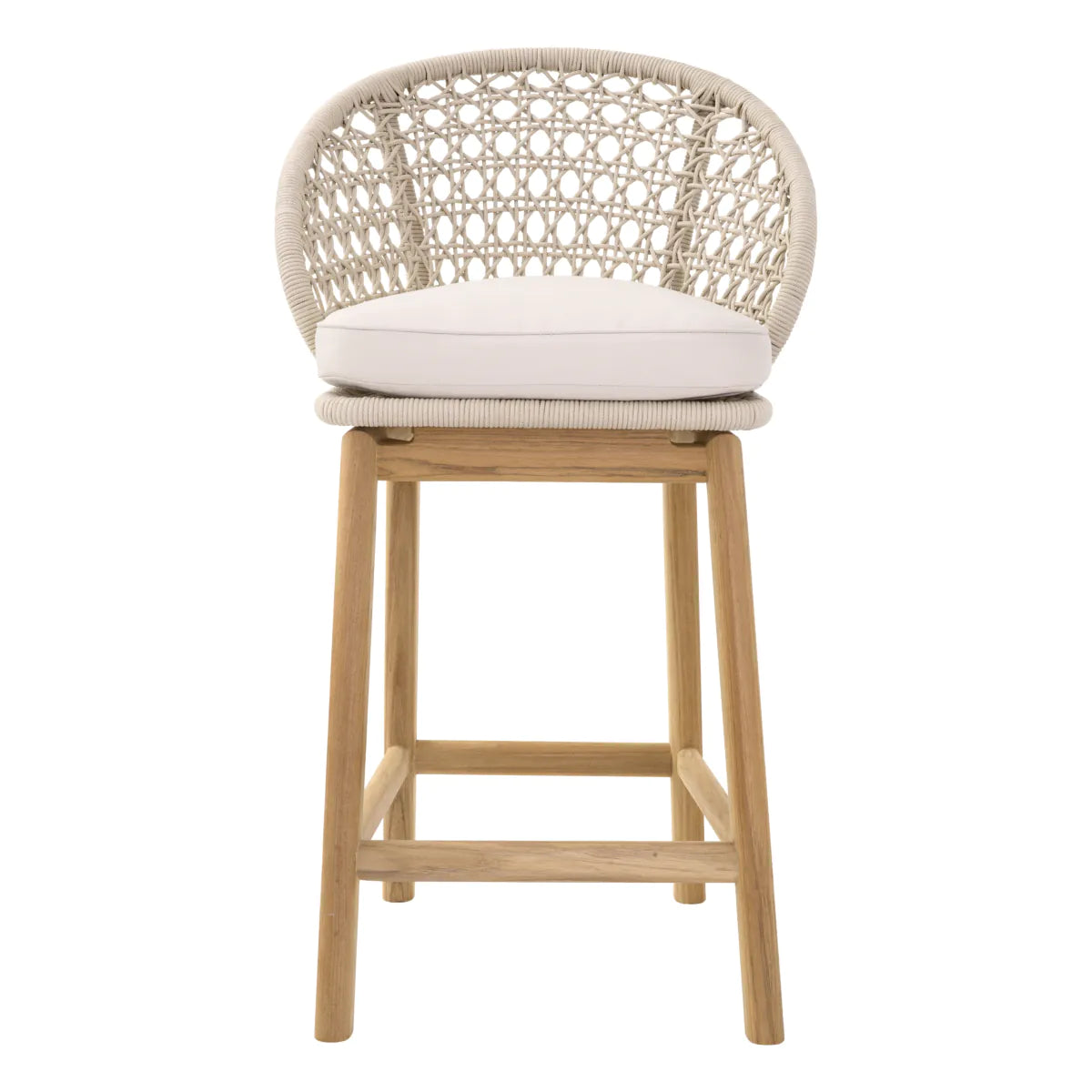 Outdoor Counter Stool Trinity - Flores Off-White