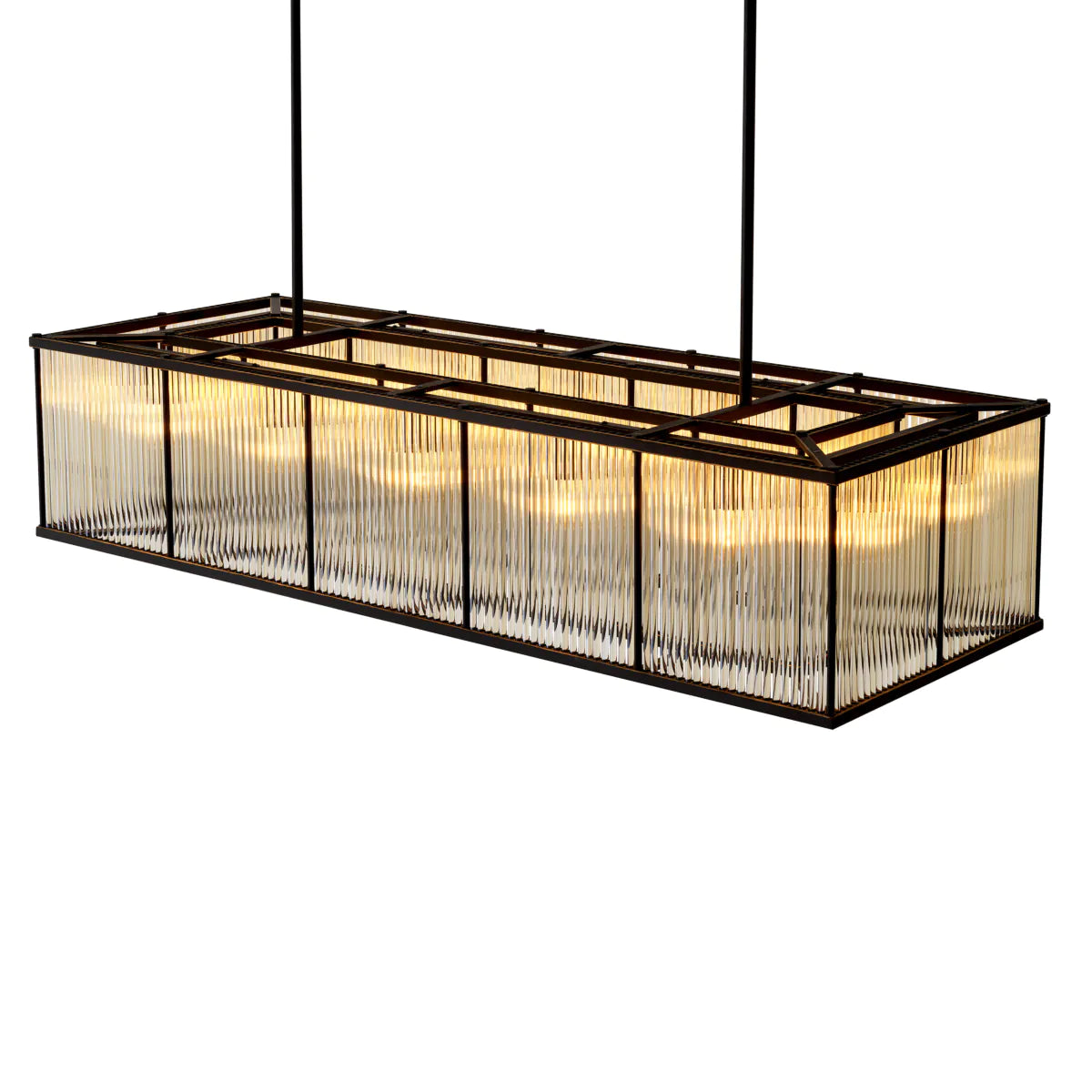 Chandelier Bernardi Rectangular - Bronze Highlight Finish