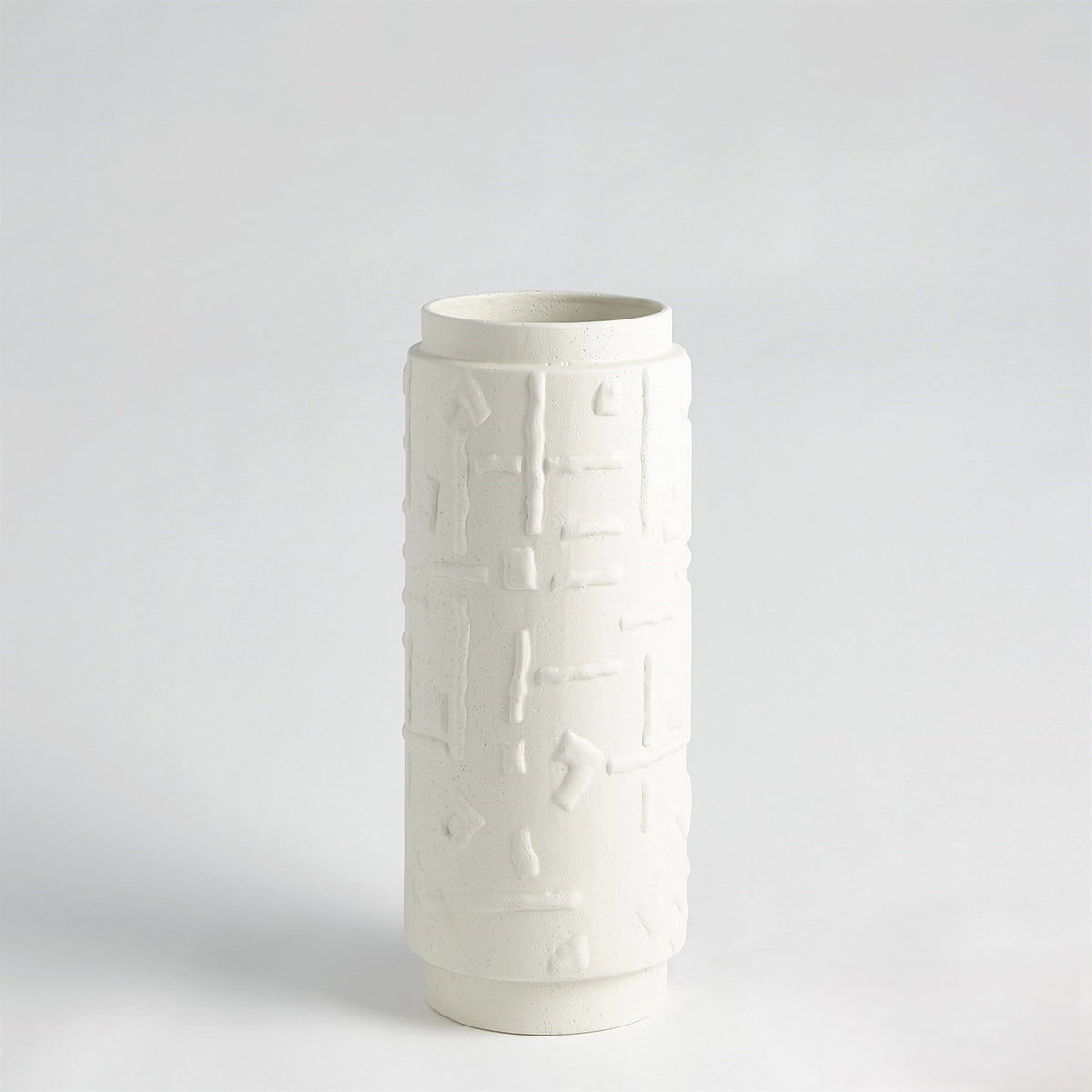 Sankuru Vase-Rustic White-Sm