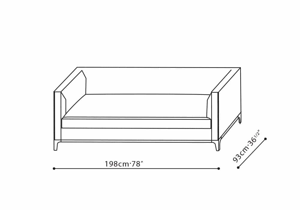 Crescent Two Seater Sofa