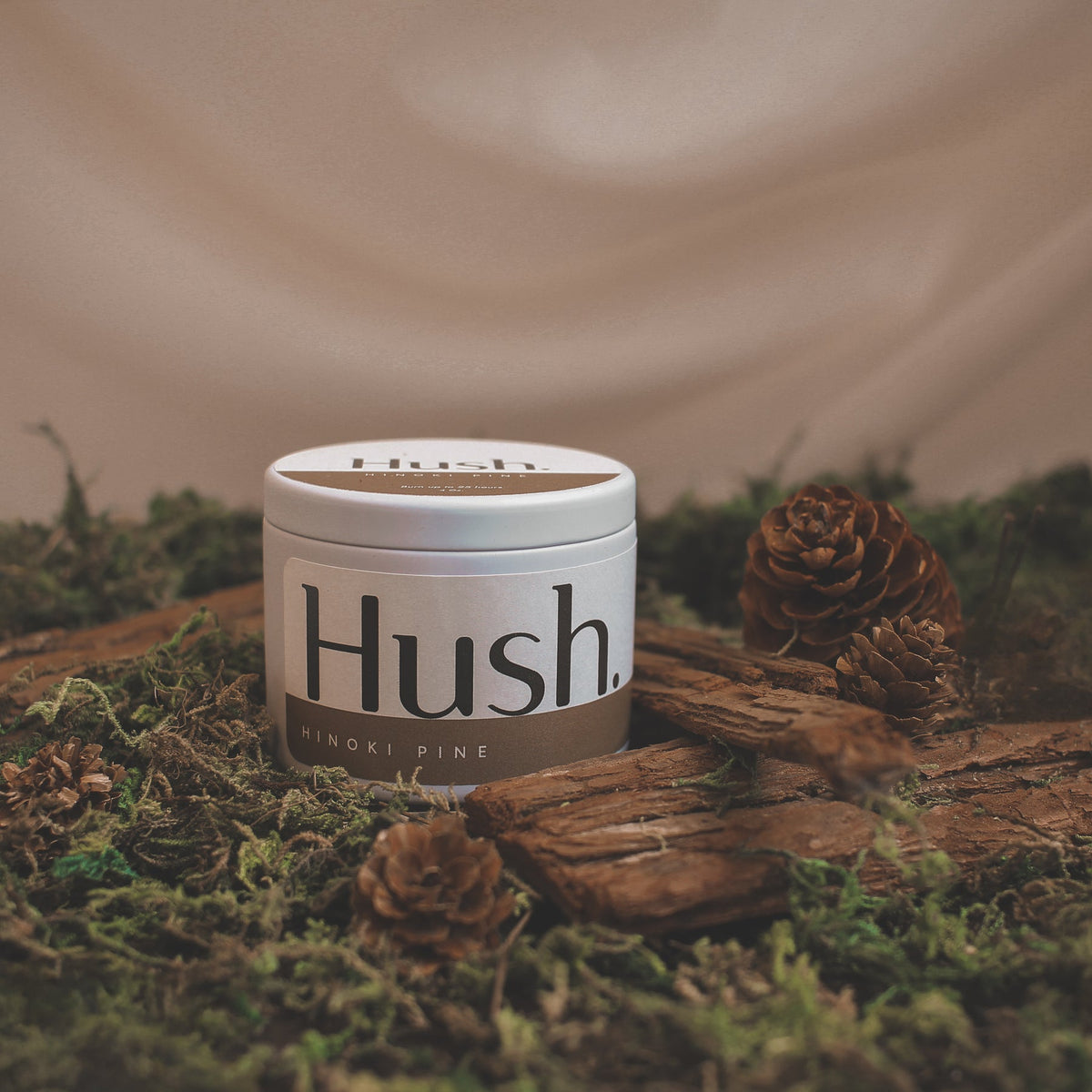 Hush 4oz Hinoki Pine Candle