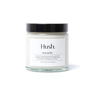 Hush Palo Santo Essential Oil Candle 4oz