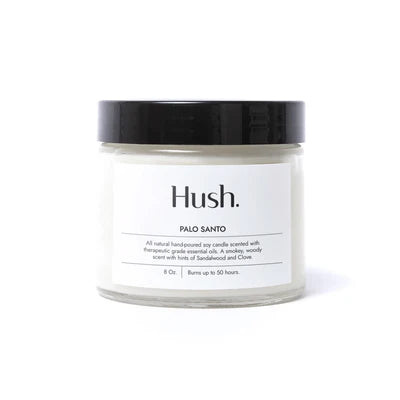 Hush Palo Santo Essential Oil Candle 4oz