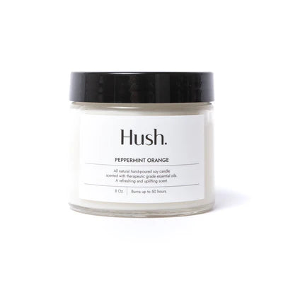 Hush Peppermint Orange Essential Oil Candle 8oz