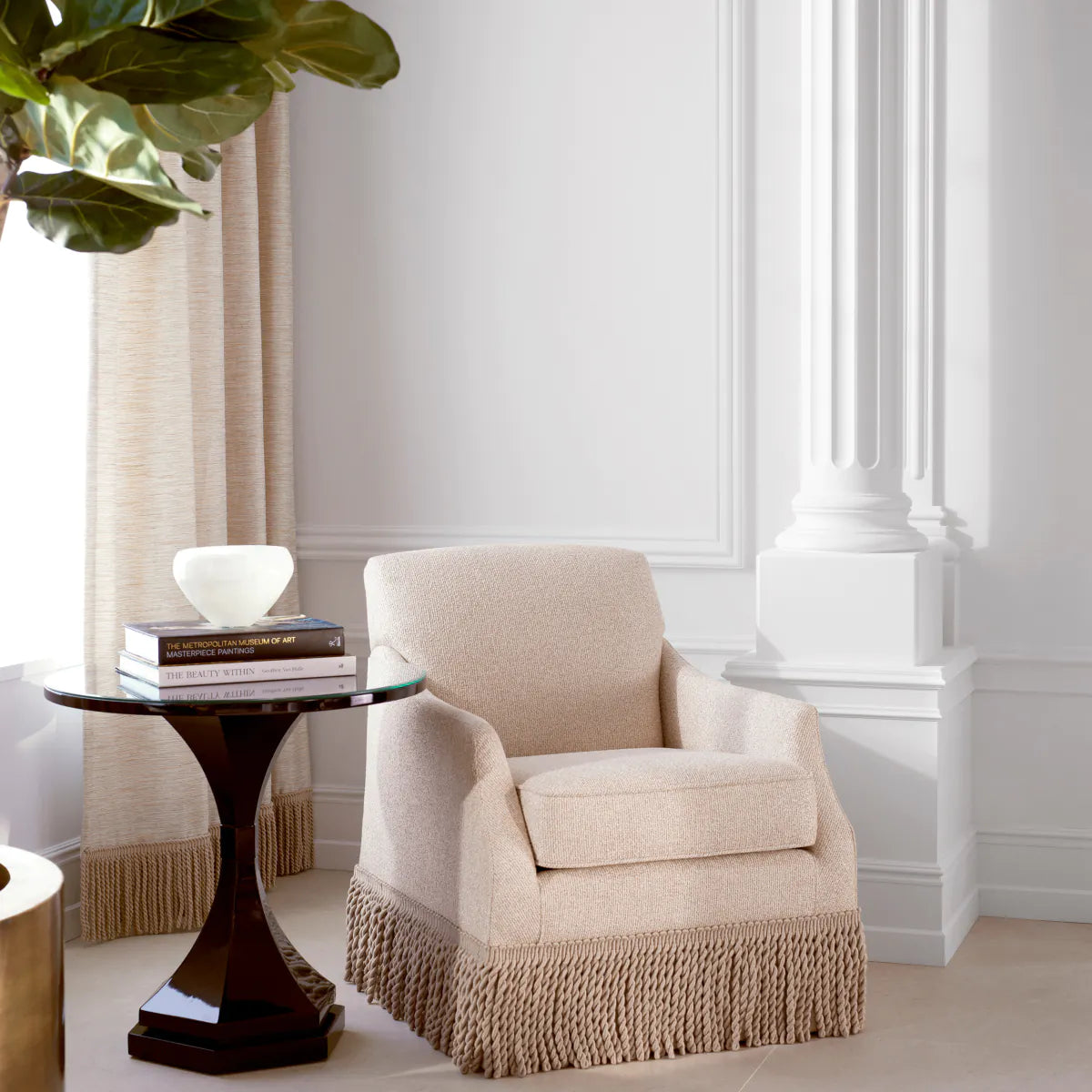 Swivel Chair Madison - Palmer Beige | Swivel Base