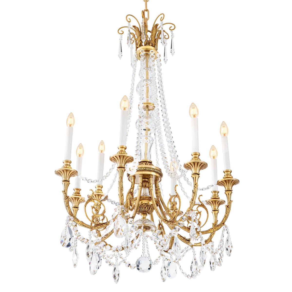 Chandelier Duvaux - Antique Gold Finish
