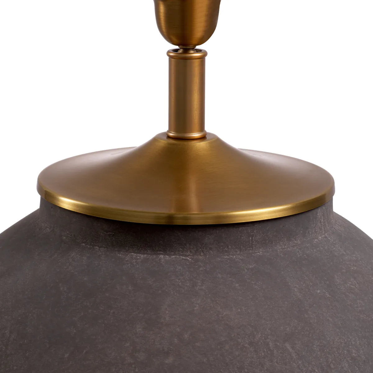 Table Lamp Moon Jar - Taupe Finish