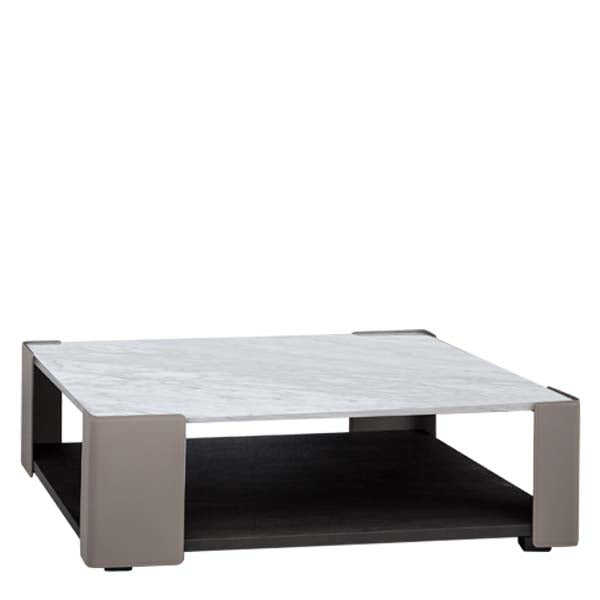 Rubix Coffee Table - Carrara Marble + Grey Oak + FU-03