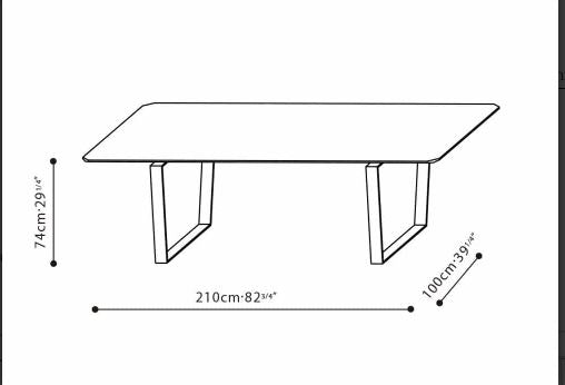 Verge Table 210cm